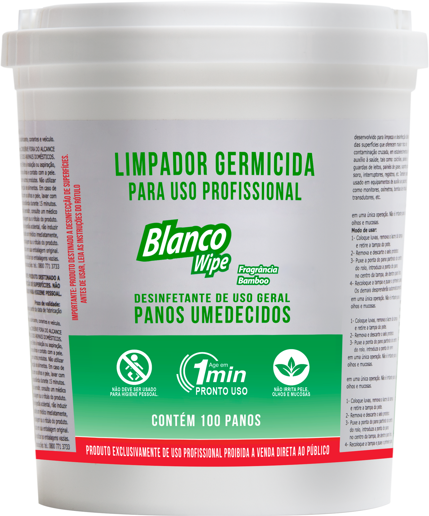 Blanco Desinfetante Wipe