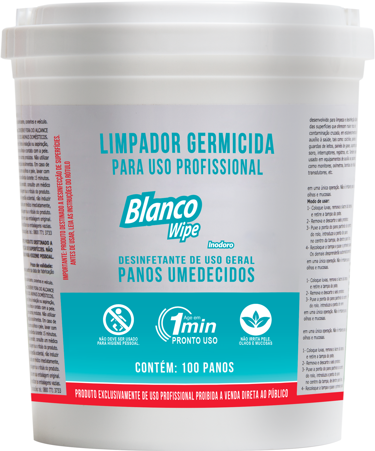 Blanco Desinfetante Wipe
