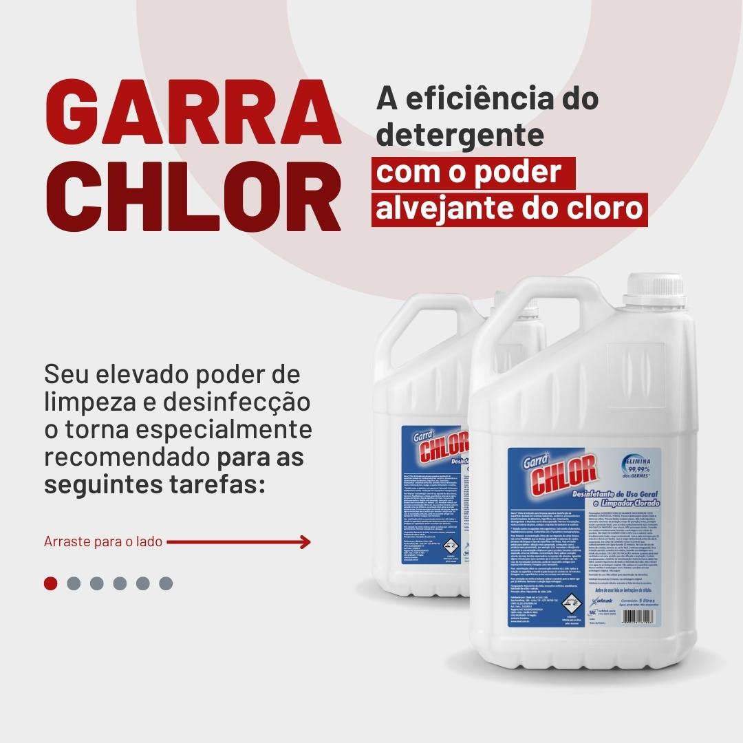 Garra Chlor Detergente Desinfetante Clorado